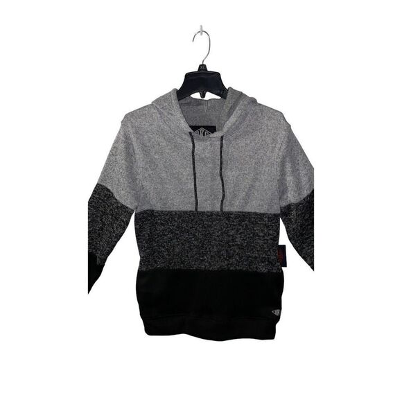 BKC Pullover Hoodie, Men’s Size Medium Gray And Black New With Tags - Picture 2 of 5